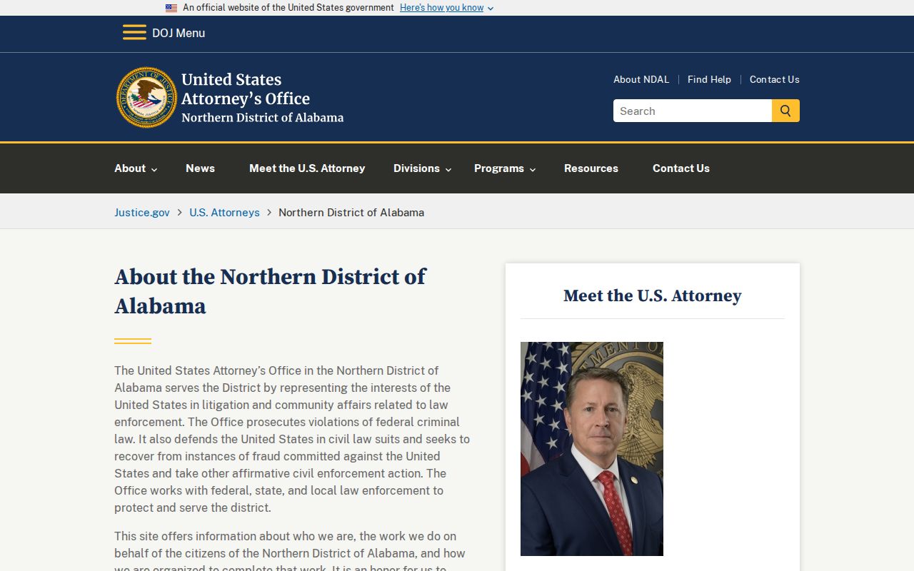 Cullman County arrest records federal prosecution distinction