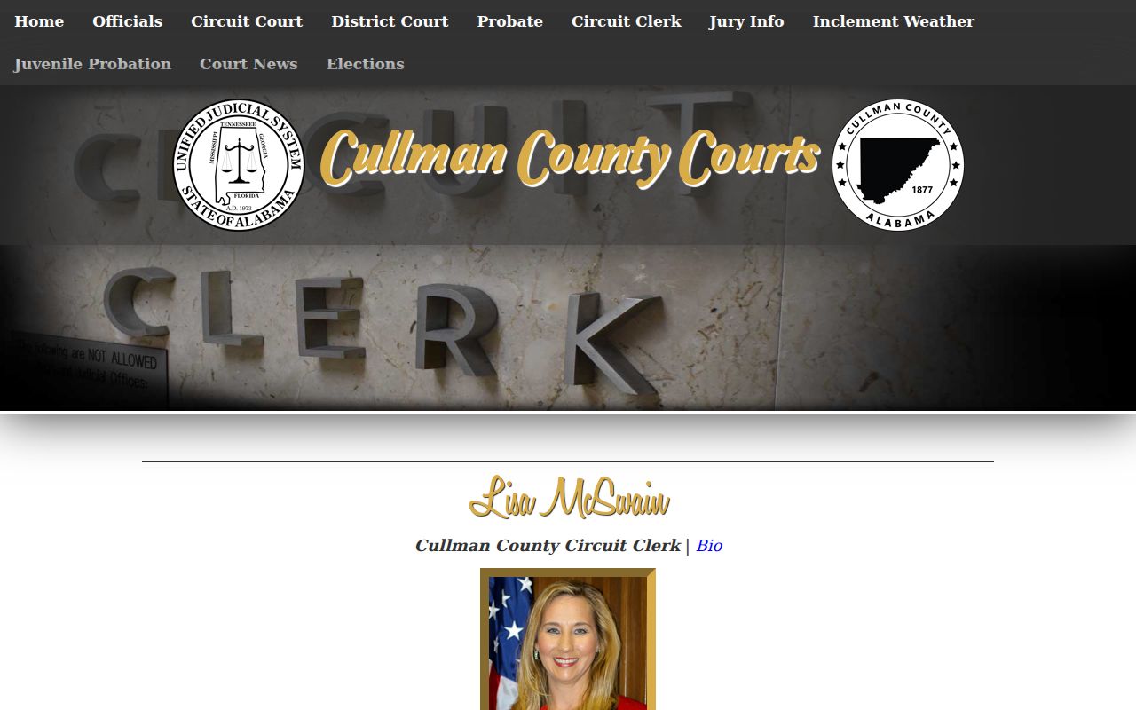 Cullman County court records Circuit Clerk directory