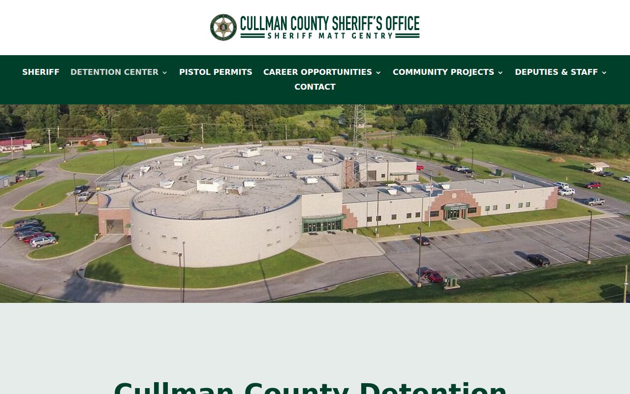Cullman County inmate search detention center information